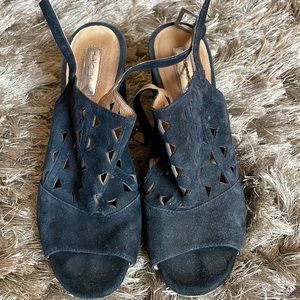 Size 7.5, black suede bootie